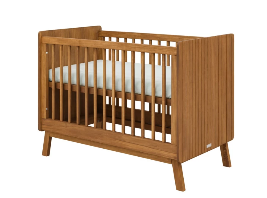 Bopita Senna Rose Wood Cot Bed 120cm X 60cm for Babies and Toddlers