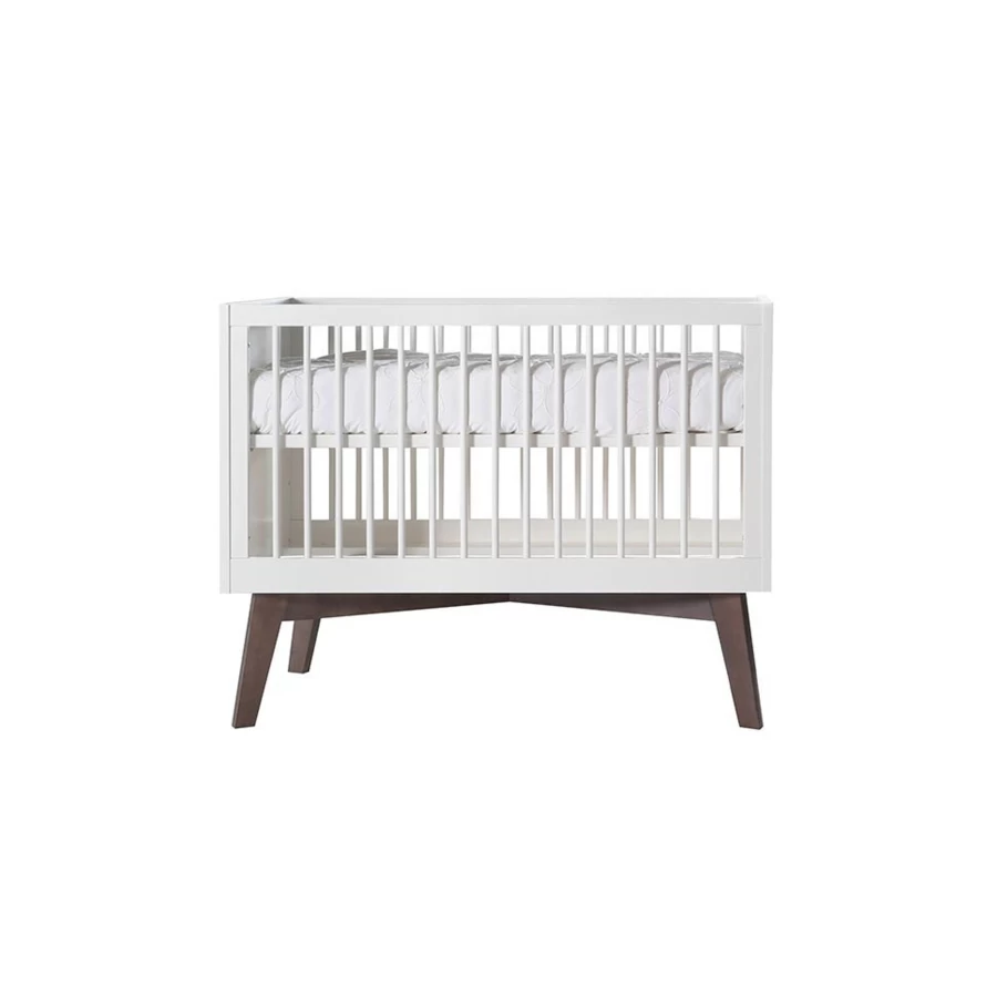 Kidsmill 60s Pine Wood Cot Bed for Toddlers, 70x140cm, Natural Solid Wood Baby Crib