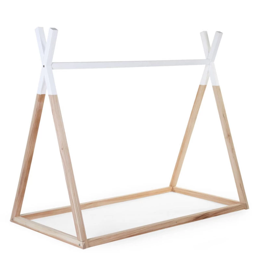 Childhome Teepee Bed Frame for Kids 140x70cm - Playful & Sturdy Wooden Tent Bed