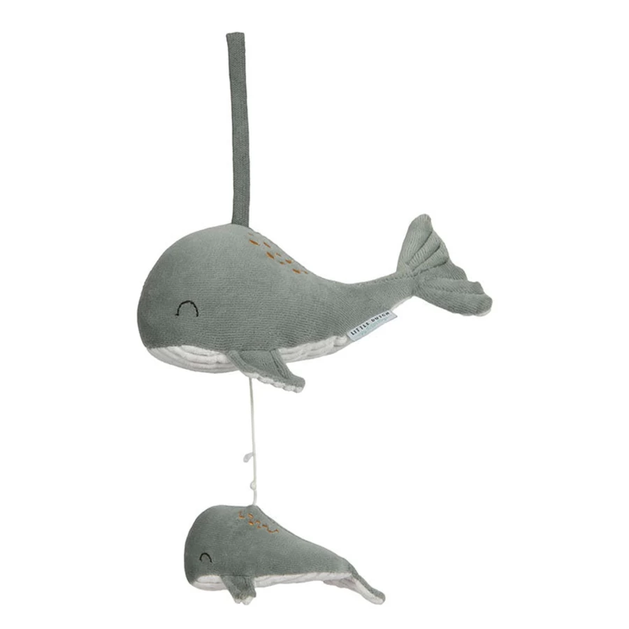 Little Dutch Musical Whale Music Box – Handmade Wooden Nursery Decor