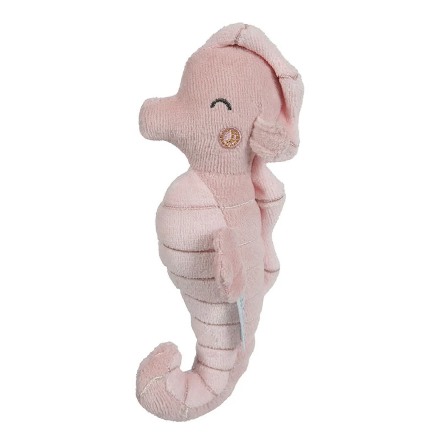 Little Dutch Ld Rattle Seahorse Baby Toy - Soft Musical Sensory Plush for Newborns & Infants