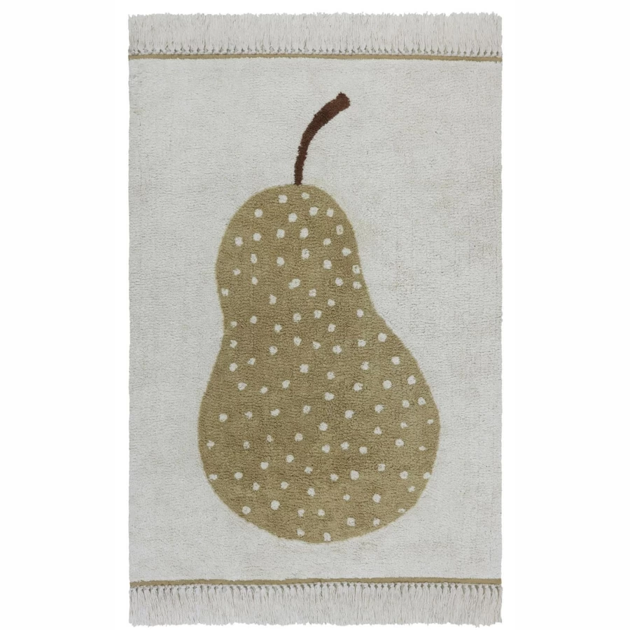 Tapis Petit Modern Rug Pear Design 130x90 cm Soft Living Room Carpet