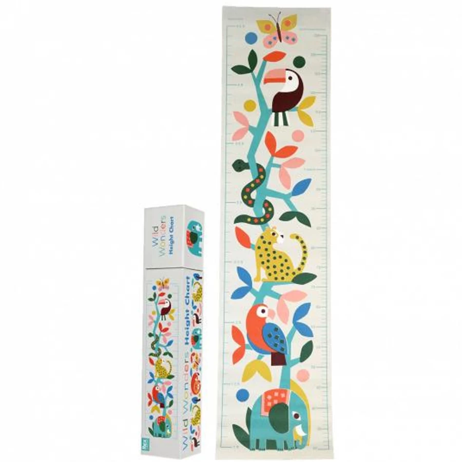 "Rex London Kids Height Chart - Colorful Growth Measurement Wall Decal for Children's Rooms"