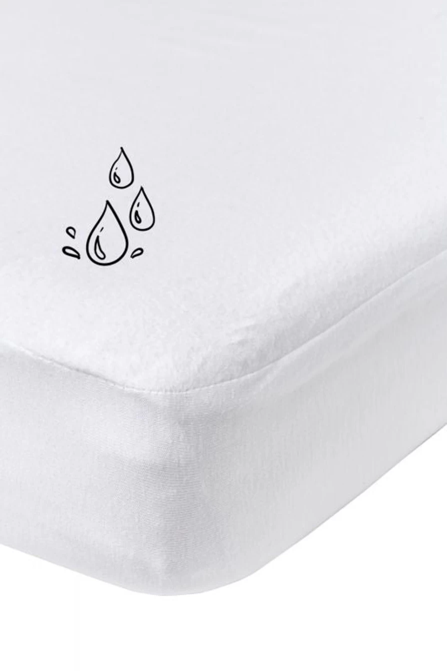 Meyco Molton Waterproof Fitted Sheet 140x70cm - Durable & Breathable Bed Protector