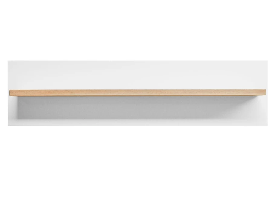 Bopita Fenna Wall Shelf - White/Natural Finish - Modern Floating Shelves by Bopita