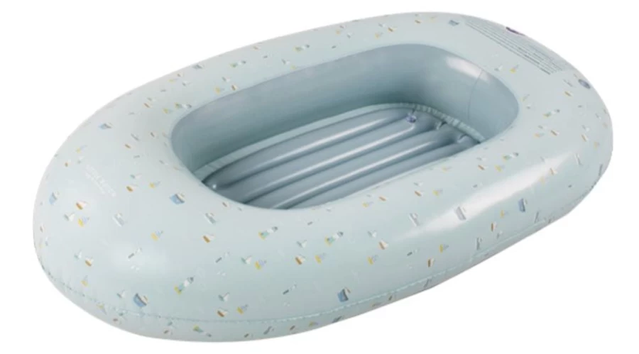 Little Dutch Inflatable Boat for Kids - 100 x 67 cm Lightweight & Portable Pool or Beach Toy