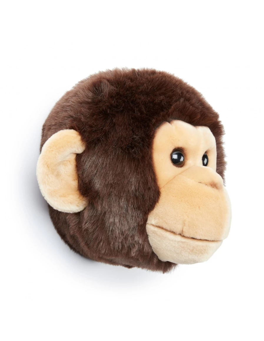 Wild & Soft Wall Trophy Monkey Joe - Plush Animal Decor, Fun Kids Room Gift, Unique Simian Wall Art