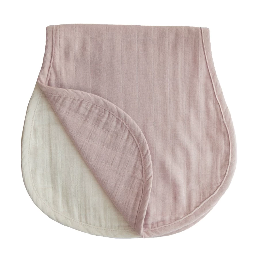 Mushie Organic Cotton Burp Cloths - Soft Absorbent Baby Bibs for Drool and Spit Up - Eco-Friendly Unisex Newborn Essentials